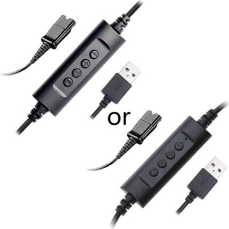 Headset-Schnellkupplungskabel (QD) auf USB-Stecker-Adapter (USB-QD-Headset-Kabel) (1/5)