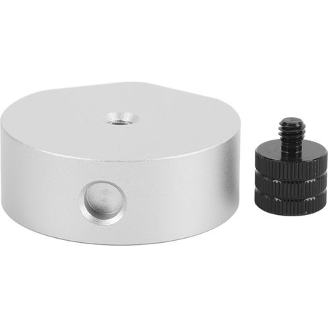 Adaptateur de montage pour trépied satellite en alliage d'aluminium 1/4 po 20 3/8 po 16 filetés pour fixation par pince ou autre support (1/5)