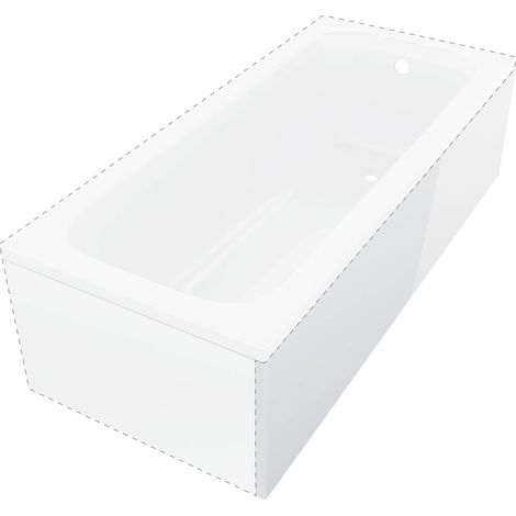 Paroi de baignoire 180 cm long côté blanc - Arixo