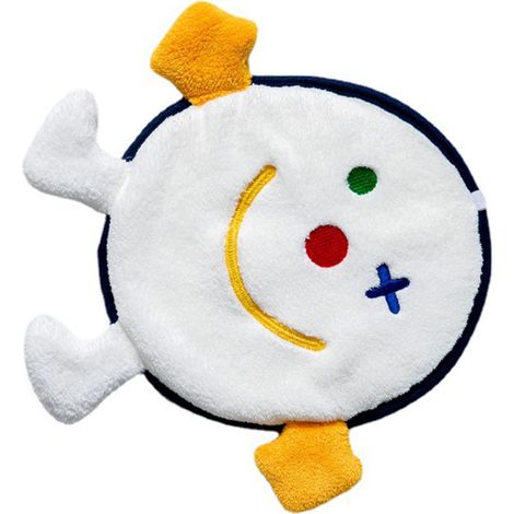 Hängendes Handtuch mit Cartoon-Motiv, schnelltrocknend, super saugfähig, aus Polyesterfaser, weiches Geschirrtuch für Küche und Bad, Clown-Design (1/5)