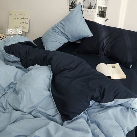 Housse de Couette 200x230cm - Ado Fille Adulte - Réversible - Parure de Lit avec Fermeture Éclair (1/4)