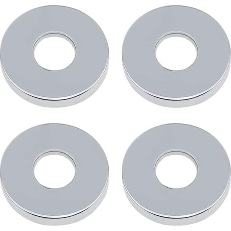 Rosace Robinet Mitigeur Douche 4 Pièces Chromées Rosasse Ouvrante Robinetterie 26mm (3/4 ") Acier Inoxydable Rosace Plomberie Plate Basse for Cuisine Salle de Bain