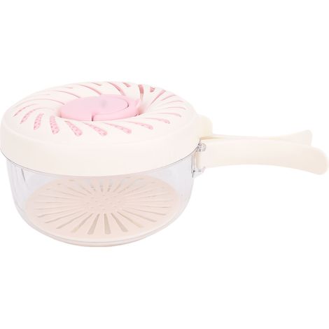 Bol Laveuse Fruits Passoire avec Poignée Pliable – Panier Égouttoir Multifonction Légumes Passoire Container Cuisine Pique-Nique, Rose (1/5)
