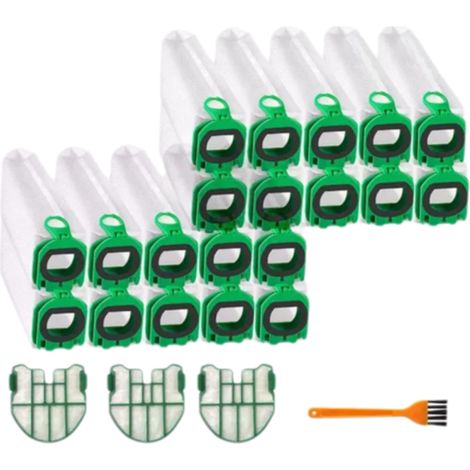 Sac Aspirateur - Pour Vorwerk Kobold VB100 FP100 - 5 Couches Non Tissé - Fermeture À Rabat - 24 Pièces (1/5)