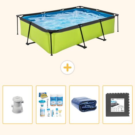 Exit-toys Piscine Exit Rectangulaire - 300x200x65 cm - 5-pièces S233 (1/5)