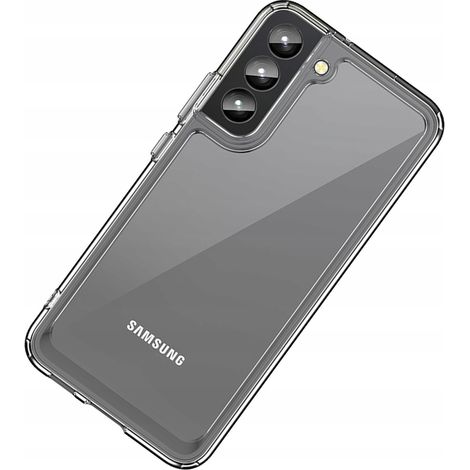 Custodia rigida a tema spazio esterno per Samsung Galaxy S22+ (S22 Plus), con cornice in gel, trasparente. (1/5)