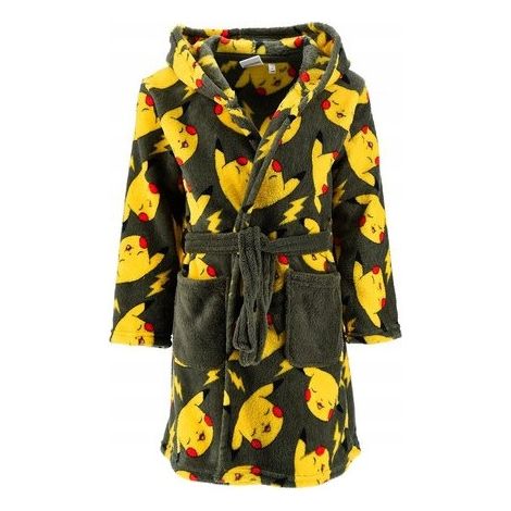 Pikachu Jungen-Bademantel, warm, weich, Khaki, 104 FN01C (1/3)