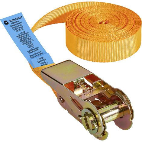 TOOLCRAFT TO-6802776 Einteiliger Spanngurt Zugkraft LC Niederzurren (einzeln/direkt)=350 daN (L x B) (1/4)
