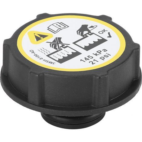 Tapón del depósito de expansión del radiador del sistema de refrigeración automático del coche, pieza de repuesto 3M5H-8100-AD, apta para FORD. (1/5)