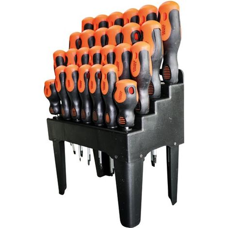 FISCHER DAREX - Tournevis lot de 26 avec râtelier de stockage (1/2)