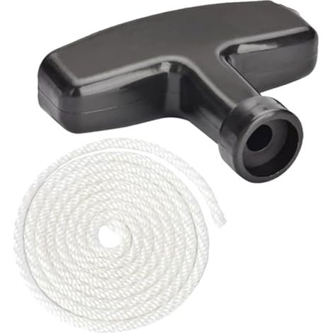 Poignée de démarreur à Rappel Corde de Traction de 3 mètres tronçonneuse pour STIHL Poulan Tondeuse à Gazon Débroussailleuse Débroussailleuse Rotavator Pièces de Moteur (Blanc 4 mm) (1/5)