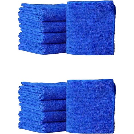 Lot de 10 serviettes absorbantes en fibres, 25 x 25 cm (1/5)