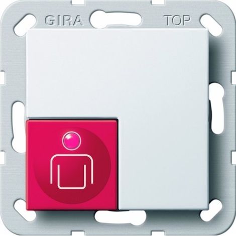 Gira Pulsador llamada System 55 Blanco puro [290003], 2900 03