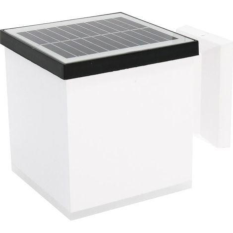 IluminaShop - Aplique LED Solar Jano Cuadrado 1W con Sensor Crepuscular IP65  Blanco Neutro 4500K (1/5)