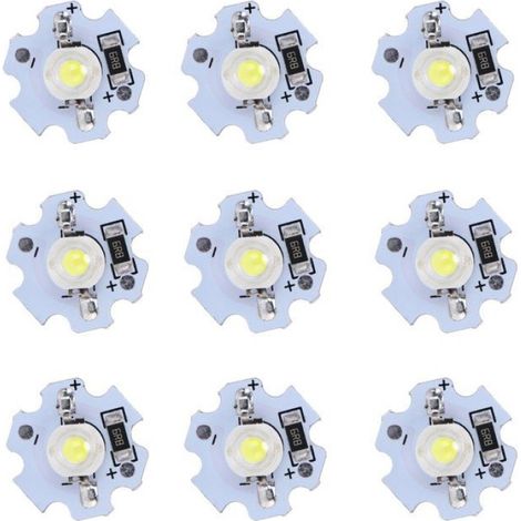 -7549509664779-Puces De Lumière 25Pcs Puces Led 5V Perles De Lampe Led Haute Puissance 1W 200Lm Pour Lumière blanche froide (1/4)