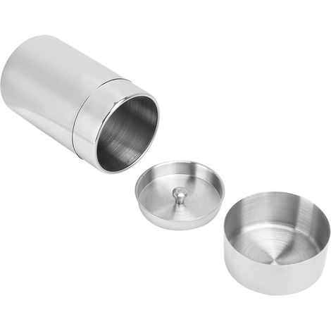 Boîte à thé portable en acier inoxydable 304 pour la maison et les voyages, boîte hermétique pour lait en poudre, boîte à café en métal, petit format 400 ml (1/5)