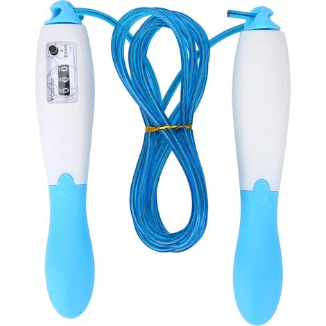Corde À Sauter - Câble En Acier Recouvert De Pvc - Roulements 360° Et Compteur - Pour Fitness Et Gymnastique - Longueur Réglable (1/5)