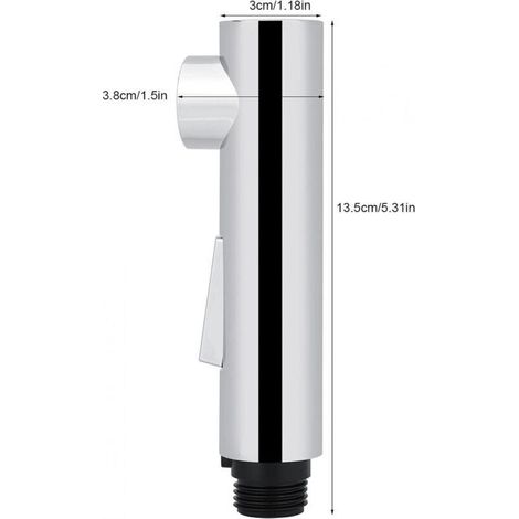 Doccetta estraibile per rubinetto da cucina, 2 getti, ricambio per miscelatore da cucina, impiallacciatura, G1/2"/61011 (1/3)