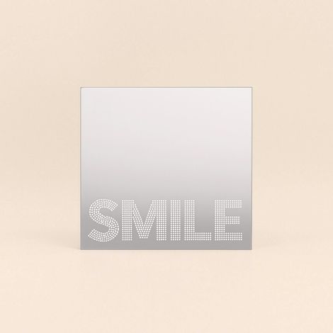 Miroir déco smile carré 20x20cm
