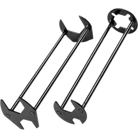 Clé à robinetterie pour lavabo, clé sous évier, jeu de 7 clés universelles pour plombier, clé multifonctionnelle en acier au carbone, clé hexagonale à quatre griffes pour cuisine et salle de bain. (1/5)
