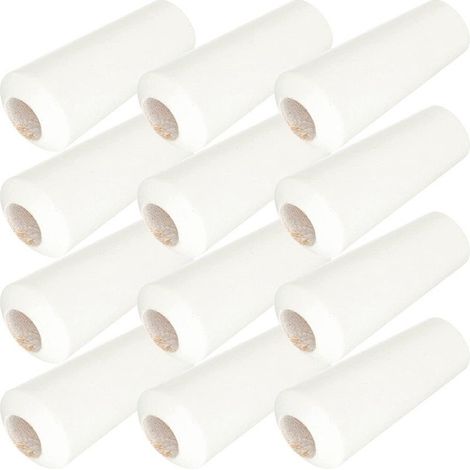 Suspension en bois pour store vénitien avec cordon de tirage et accessoires, horloge conique en bois, 3617MM blanc cassé, 10 pièces.