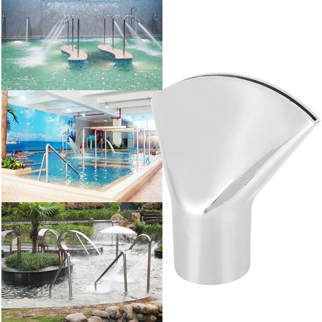 Richtungsgebende fächerförmige Springbrunnendüse mit Innengewinde für Landschaftsgestaltung, geeignet für Whirlpools und Schwimmbäder (G2in DN50) (1/5)