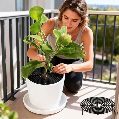 Soucoupe Pot de Fleur Plateau Plante Intérieur Extérieur (1/4)