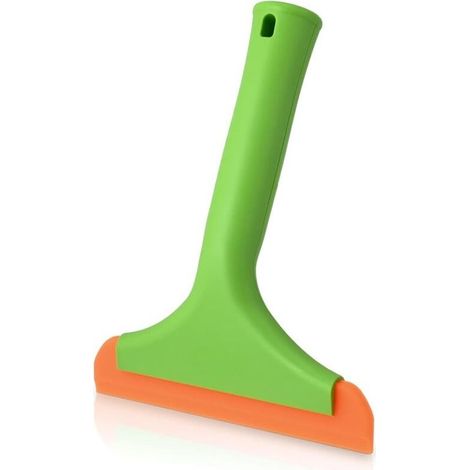 Raclette de Douche Silicone Petite Taille pour Voiture Nettoyeur Vitres Salle de Bain Pare-Brise Vert (1/4)