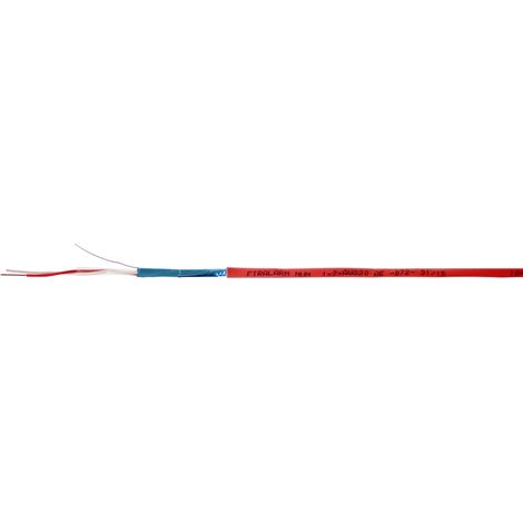 Câble téléphonique RS PRO, 1 Paire, 20 AWG, Retardant à la flamme, Al/PET, Gaine PVC Rouge, L 100m ( Prix pour Bobine de 100 Mètres )