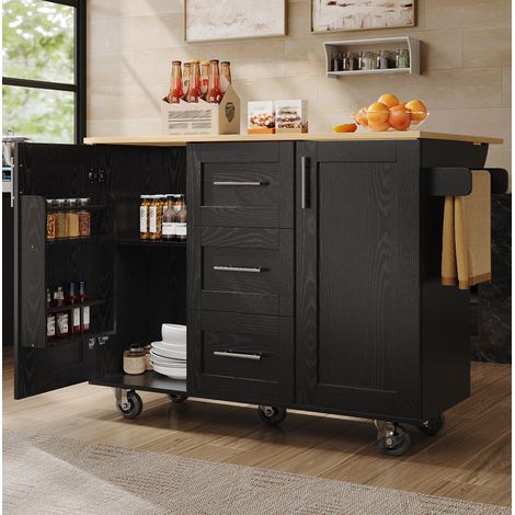 Tisch Küchentisch klappbar mobil 135 cm MDF OKMYHOME (1/5)
