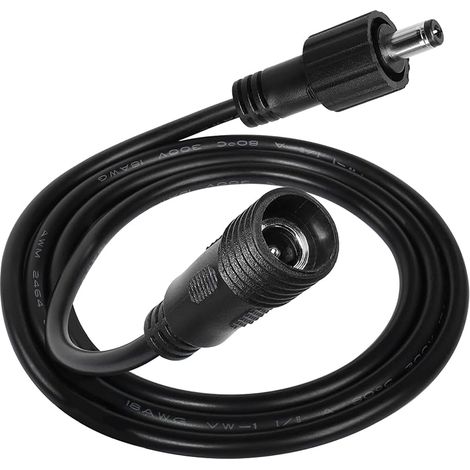 Câble de rallonge DC IP65 étanche DC 5.5mmx2.1mm Male to Female Power Extension Cord Wiring for Landscape Lighting Garden Path Lights (1/5)