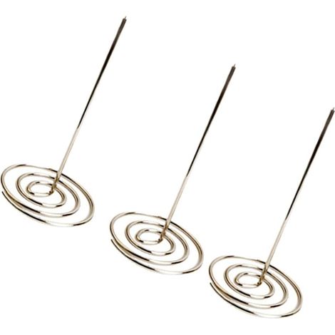 3 Pièces Titulaire De La Facture De Pointe De Reçu De Facture Fourchette D'invocation De Menu Broche De Réception Fourchette à Billets Restaurant Provisions Bureau Fond Rond (1/5)