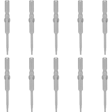 10 Stück magnetische Schraubendreherbits mit Innensechskant, 5 mm Schaft, Industriezubehör