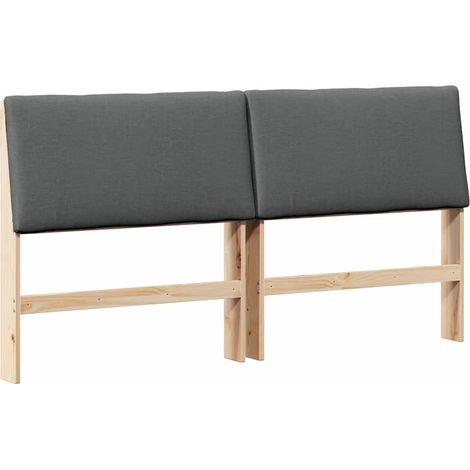 Maison Exclusive - Cabecero tapizado Gris oscuro 180 cm Madera de (1/5)