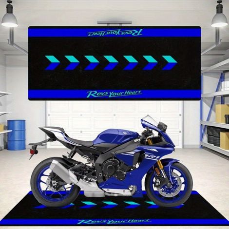 Tapis de décoration moto pour chambre, doux pour la peau, anti-poussière et facile à entretenir, tapis de chevet - 50×180 cm 【Velours cristal avec fond plastique pointillé】