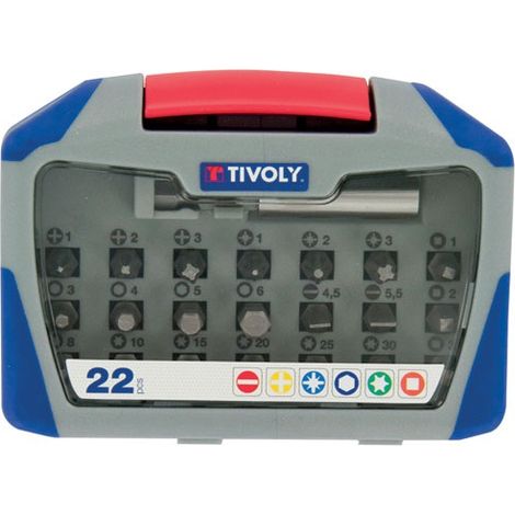 Coffret embouts standard 22 pièces - TIVOLY
