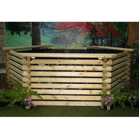 600 Gallon KOI Pool with Sump - Timber - W229 x H75 cm - Minimal Assembly Required
