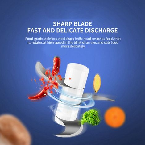1 ensemble de robot culinaire multifonctionnel en plastique blanc DC5V, hachoir à viande domestique entièrement automatique, mixeur pour aliments pour bébés
