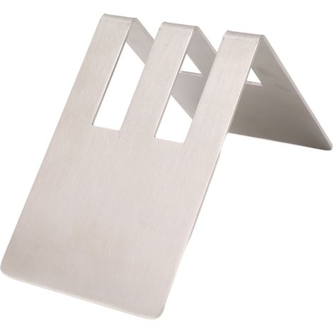 Porte-filtre à café en forme de V, double capacité, en acier inoxydable, à double rainure, argenté. (1/5)