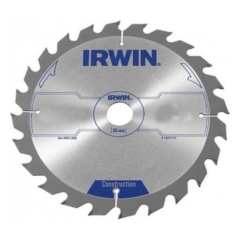 Irwin Disco di sega circolare 250 mm 24 denti laser