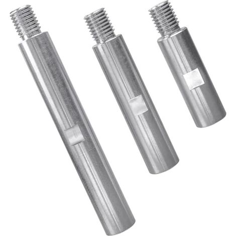 Lntyq 3PCS Tige d'extension de Meuleuse d'angle en Alliage d'aluminium M14 Rallonge de Meuleuse d'angle 75mm100mm 140mm Levier Adaptateur de Filetage M14 pour Outils de Polissage et Meulage