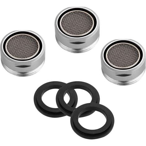 M24 Faucet Aerator, 3-Piece Water-Saving Faucet Aerator with Filter, Water-Saving Faucet Filter Accessories, Faucet Aerator with Seal for Kitchen and Bathroom (1/5)
