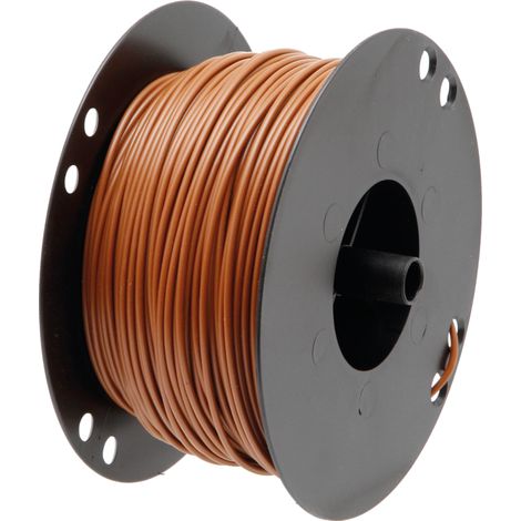 Cavo marrone, cablaggio elettrico unipolare, sezione 1,0 mm², lunghezza 100 m