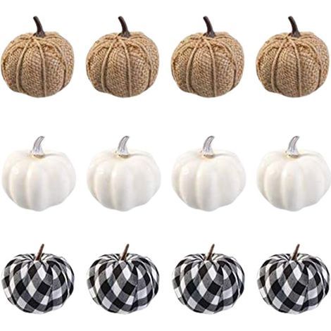 [Yue Xing Hui] Décorations d'Halloween : 12 citrouilles factices (pièces) (1/5)