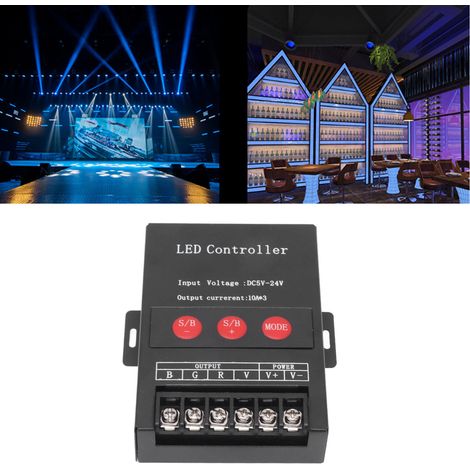 Kabelloser RGB-Controller mit Metallgehäuse, Hochleistungs-Controller mit Metallgehäuse, Siebenfarben-LED-Controller (1/5)