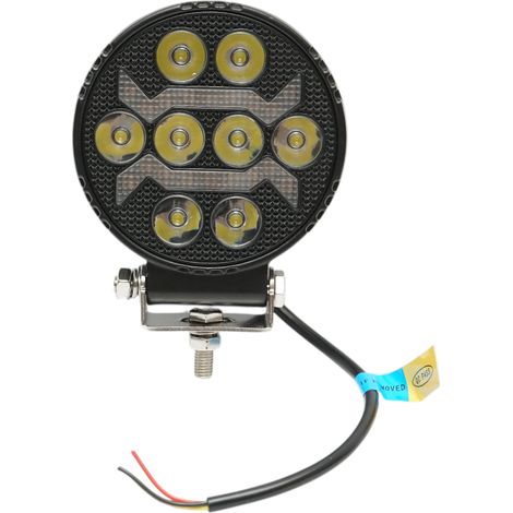 Proiettore LED rotondo con DRL 9-36V, 19W bianco-giallo, corpo in alluminio 108x108x38mm IP68 Breckner Germany (1/5)