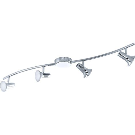 Plafonnier LED 12 watts mobile salon hall spot argent Eglo 93549 (1/4)