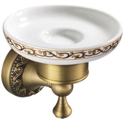 Bronze Dish Soap Dish with Wall Mounting Brass Shower Soap Dish in Antique Style High Quality with Timeless Design Ideal for Bathroom Toilet (1/5)