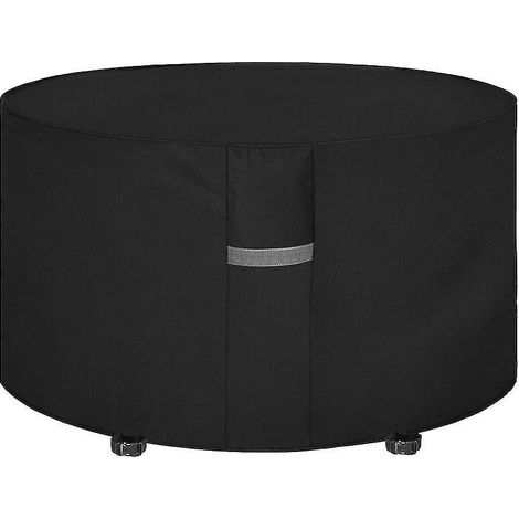 housse De Table De Jardin Ronde (180x90 Cm) Avec Filet Pare-chocs, Impermable, Coupe-vent, Rsistant Aux Uv, Rsistant  La Dchirure, Robuste Et Dura