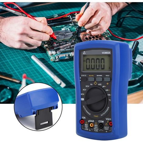 VC9803A Digitales Multimeter mit automatischer Bereichswahl und Effektivwertmessung für Wechsel- und Gleichspannungs-/Strommessung (1/5)